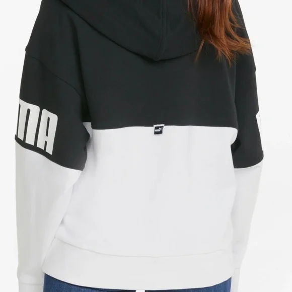 NWOT PUMA WOMENS POWER COLOR BLOCK HOODIE - Lavender & White  Large - Picture 12 of 12